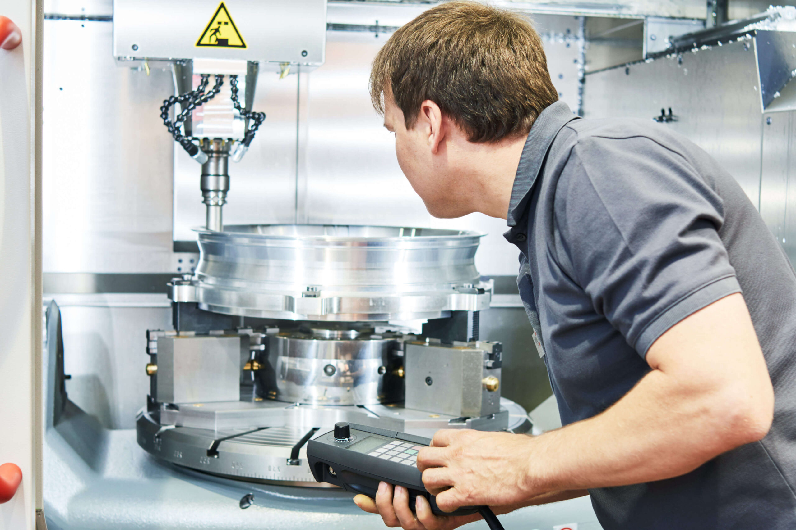 Machinist at work